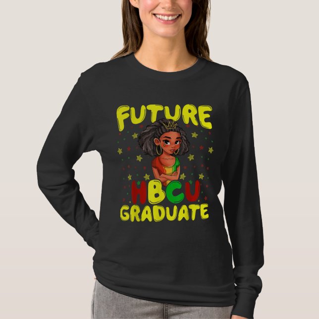 Camiseta Futuro estudiante de historia de la HBCU - Chica d (Anverso)