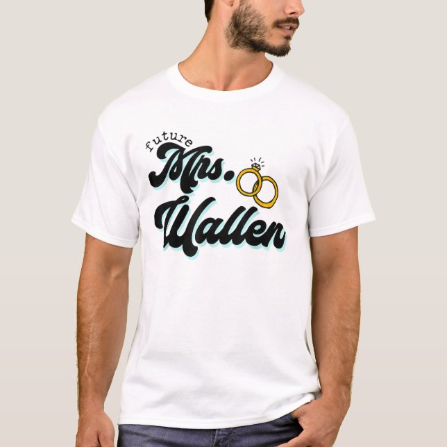 Camiseta Futuro Gracioso Sra. Wallen Retro 70S 80S 90S Vint (Anverso)