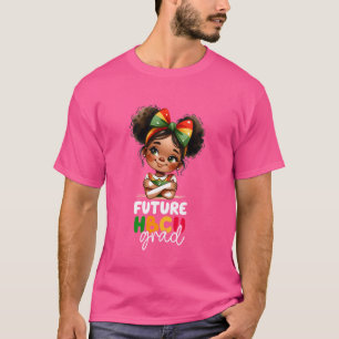 Camiseta Futuro Grado de la HBCU Niños Chicas Negros Gradua