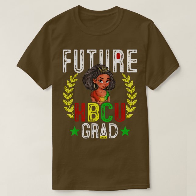 Camiseta Futuro Grado Hbcu Historia Colegio Negro Chica Muj (Diseño del anverso)
