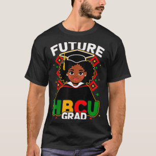 Camiseta Futuro graduado de HBCU para niñas negras, univers