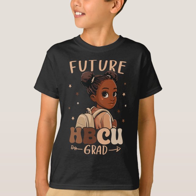 Camiseta Futuro Hbcu Grad Niños Chica Negro Afro Histor Neg (Anverso)