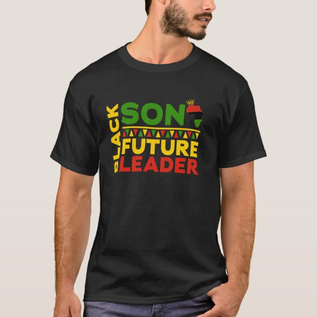 Camiseta Futuro hijo negro líder historia negra africana (Anverso)