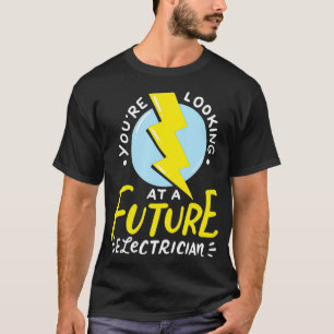 Camiseta Futuro ingeniero eléctrico divertido
