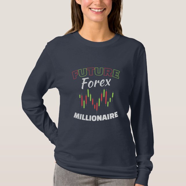 Camiseta Futuro inversor Forex Millionaire (Anverso)
