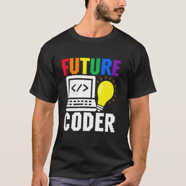 Camiseta Futuro Lindo Programador Infantil Profesional Prog (Anverso)
