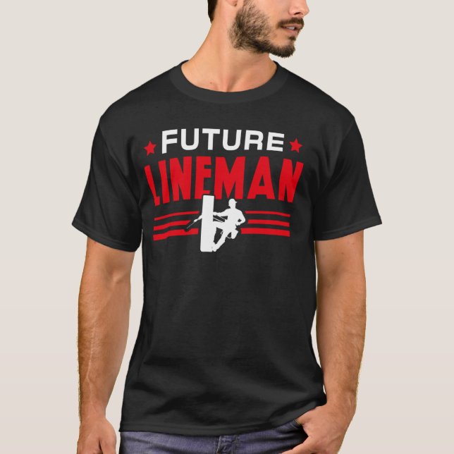 Camiseta Futuro Lineman Eléctrico (Anverso)