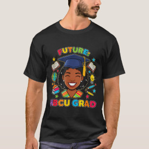 Camiseta Futuro maestro afroamericano graduado de HBCU escu