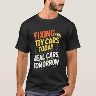 Camiseta Futuro Mecánico Divertido para Niños Pequeños Aman