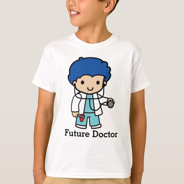 Camiseta Futuro Médica con Stethoscope (Anverso)