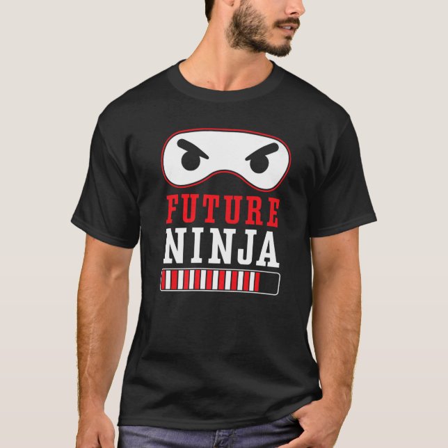 Camiseta Futuro Mercenario Ninja Shuriken Kunai Shinobi Nin (Anverso)