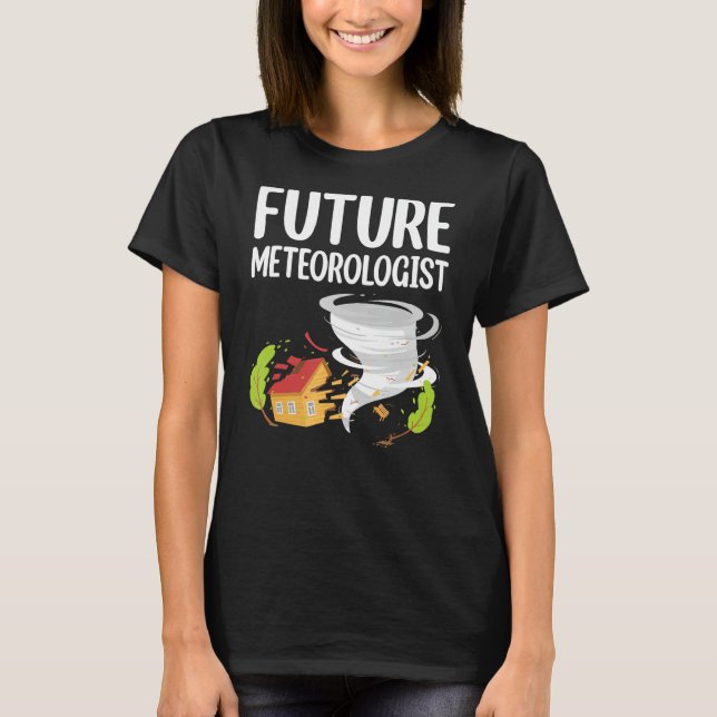Camiseta Futuro Meteorólogo Pronunciante del Clima Weatherm (Anverso)