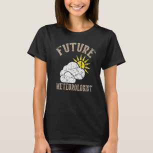Camiseta Futuro Meteorólogo Sun Rain Storms Grunge Hombres 