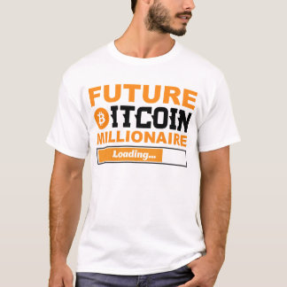 Camiseta Futuro Millonario Humor Bitcoin Criptomoneda