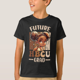 Camiseta Futuro niño de grado HBCU Chica negro historia neg