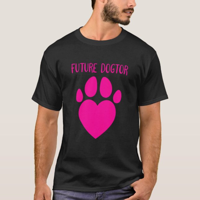 Camiseta Futuro niño Dogtor Veterinario Perro Vet (Anverso)