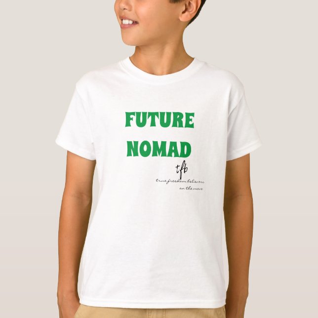 Camiseta Futuro Nomad Kelly Green Text Boys (Anverso)