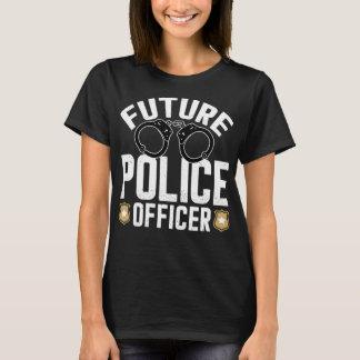 Camiseta Futuro Oficial de Policía Divertido disfraz policí