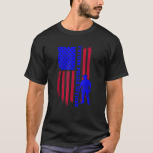 Camiseta Futuro Oficial de Policía Menor Bandera Estadounid