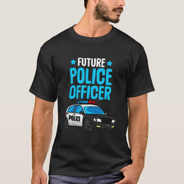 Camiseta Futuro Oficial de Policía Policía Policía Cuerpo N (Anverso)