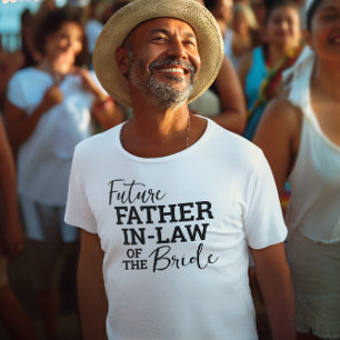 Camiseta Futuro padre en la ley de la novia Boda de la viol