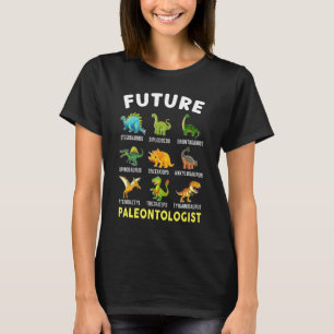 Camiseta Futuro Paleontólogo Niños Paleontología Dinosaurio