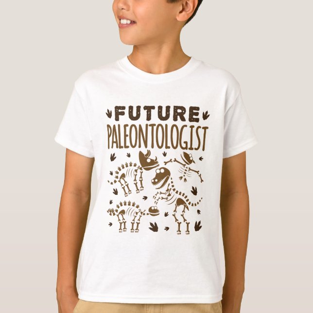 Camiseta Futuro Paleontólogo Paleontología Dinosaurios Bone (Anverso)