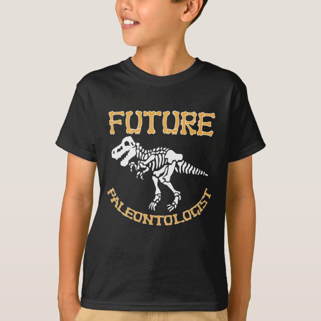 Camiseta Futuro Paleontólogo Trex Tyrannosauro Dinosaurio (Anverso)