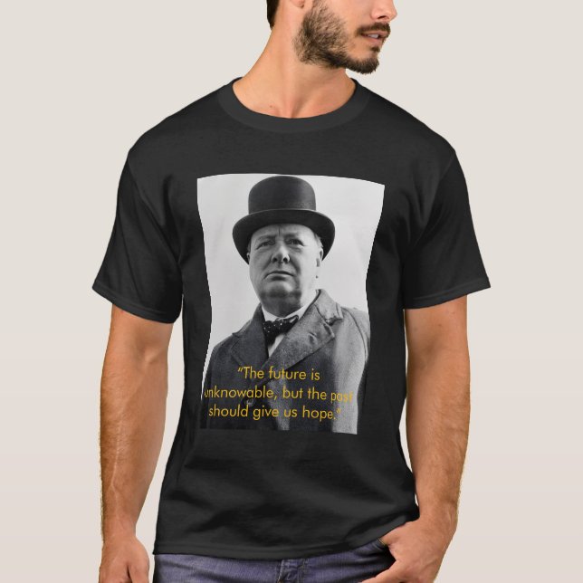 Camiseta Futuro, Pasado Churchill (Anverso)