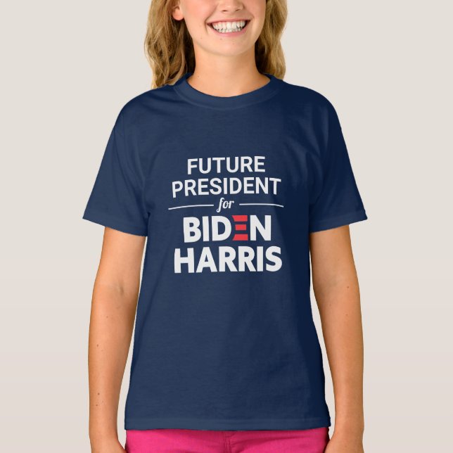 Camiseta Futuro presidente de Biden Harris Personalizado Te (Anverso)