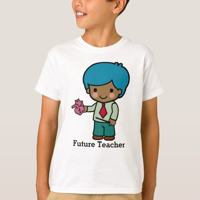Camiseta Futuro profesor con corazón (Anverso)