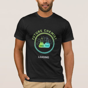 Camiseta Futuro Químico Cargando - Gráfico de Estudiante de