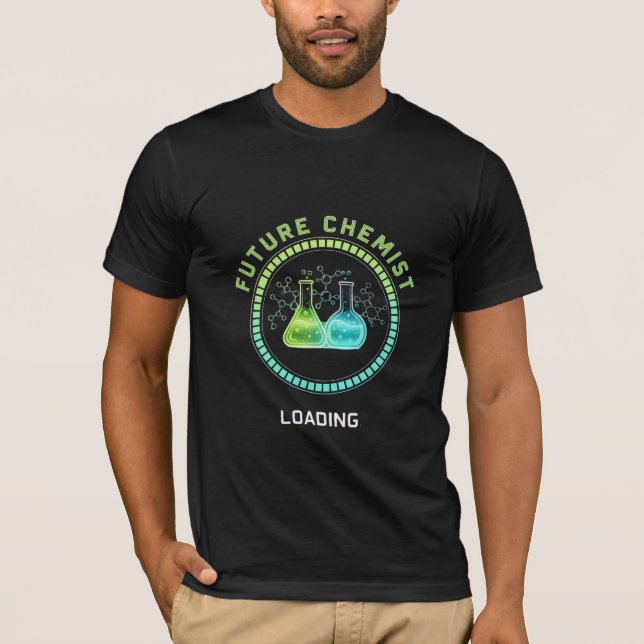Camiseta Futuro Químico Cargando - Gráfico de Estudiante de (Anverso)