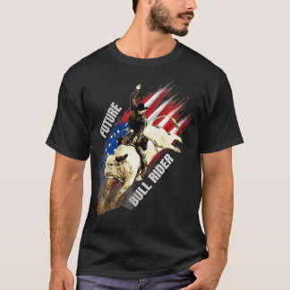 Camiseta Futuro regalo de toros bandera estadounidense patr
