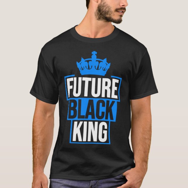 Camiseta Futuro Rey Negro Empoderamiento negro afroamerican (Anverso)