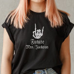 Camiseta Futuro Sra. Gothic Skeleton Heart Bachelorette<br><div class="desc">Futuro Sra. Gothic Skeleton Heart Bride</div>