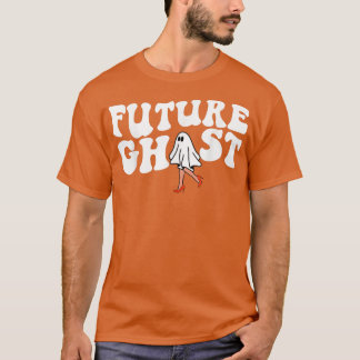 Camiseta Futuro tema de Halloween femenino divertido retro 