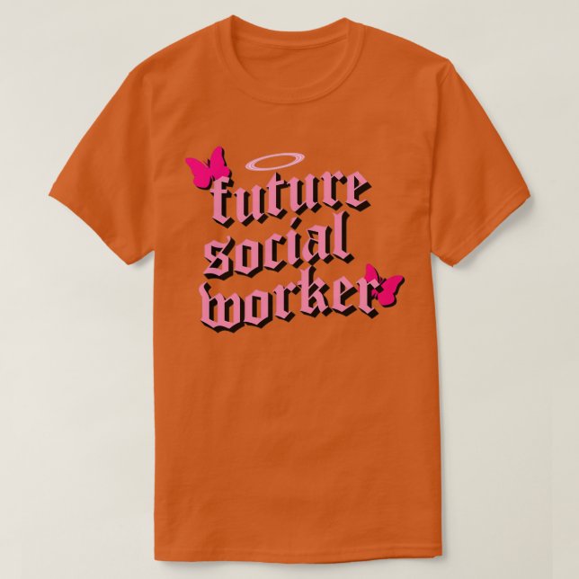 Camiseta futuro trabajador social pero háganlo estético (Diseño del anverso)