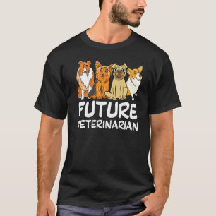 Camiseta Futuro Veterinario Vet Tech Veterinario Animales