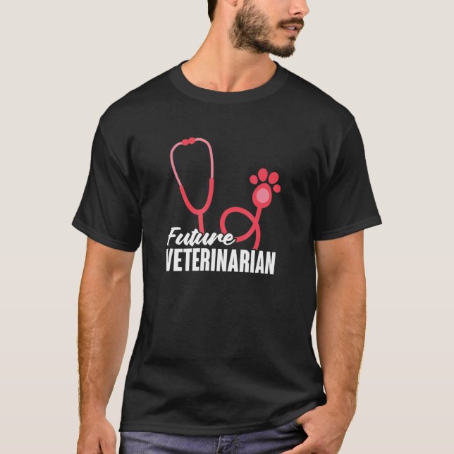 Camiseta Futuro Veterinario Veterinario Estudiante Stethos (Anverso)