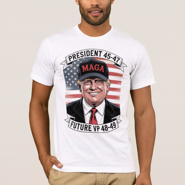 Camiseta Futuro vicepresidente 48 - 49 Trump (Anverso)