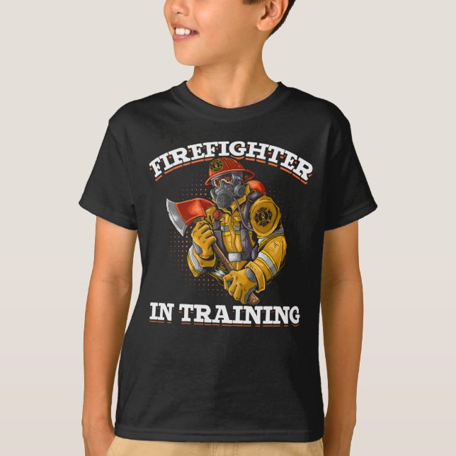 Camiseta Futuros bomberos de Guay niños y Chicas bomberos (Anverso)