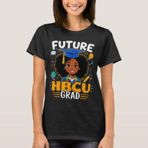 Camiseta Futuros graduados de hbcu niños niña negra afro me