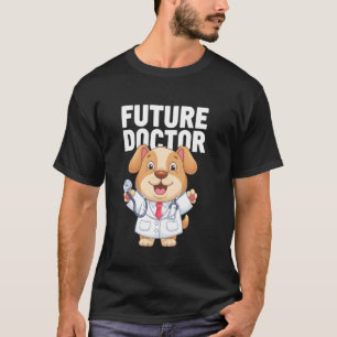 Camiseta Futuros Médicos Divertidos Perro Niños Carrera Méd