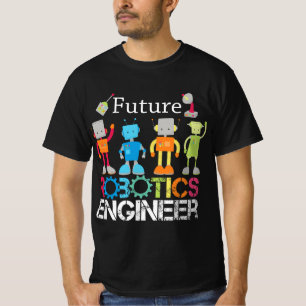 Camiseta Futuros robots para ingenieros de robótica para ni