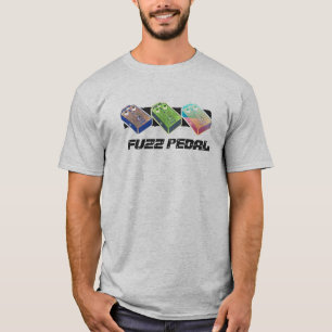 Camiseta FUZZ Triple pedal de texto multicolor-negro