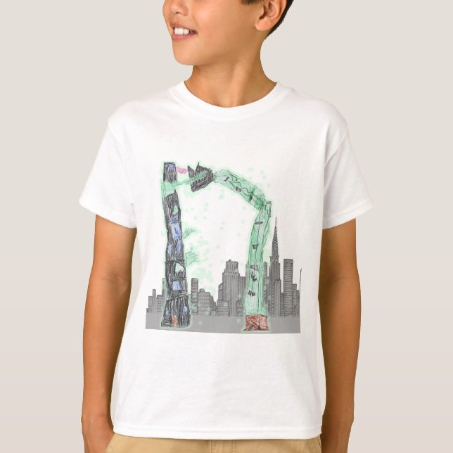 Camiseta Fuzzy Express® Ultra Worm Gzilla Rhino Kid (Anverso)