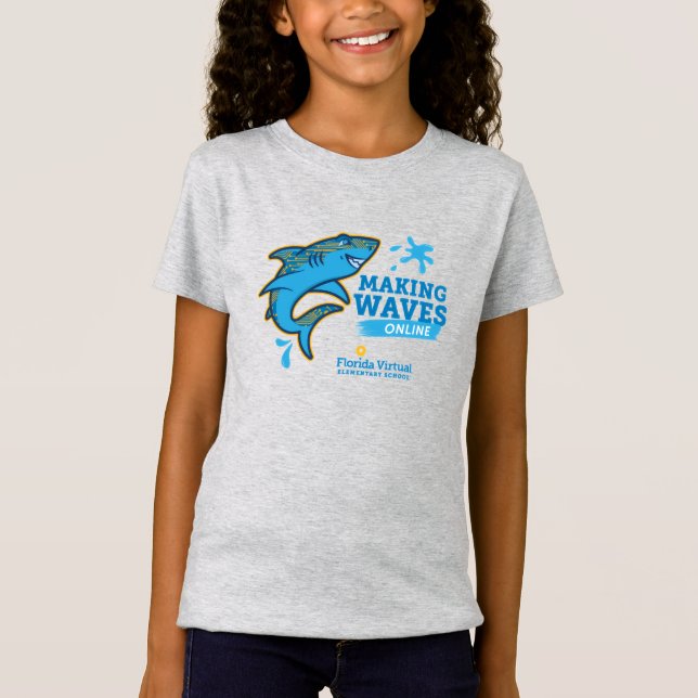Camiseta FVES Haciendo olas Jóvenes en línea (Anverso)