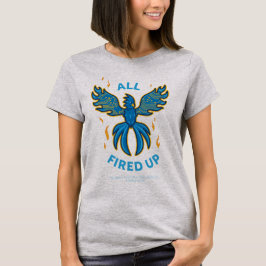 Camiseta FVHS Firedbirds - Todos Encendidos, Gris Mujer