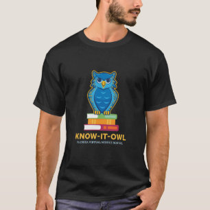 Camiseta FVMS lo sabe búho, negro